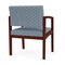 Lesro Lenox Wood Wide Guest Chair Wood Frame, Mahogany, RS Rain Song Upholstery LW1201 - alternate 3